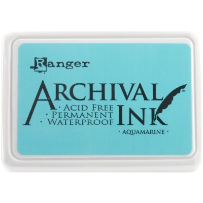 Ranger - Archival Ink pad couleur «Aquamarine»